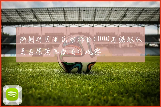 热刺对贝里瓦尔标价6000万镑球队是否愿意匹配尚待观察